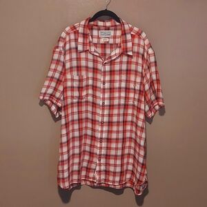 Lucky Brand Men's Guaranteed Authentic Short Sleeve Button Up Plaid Shirt, XXL